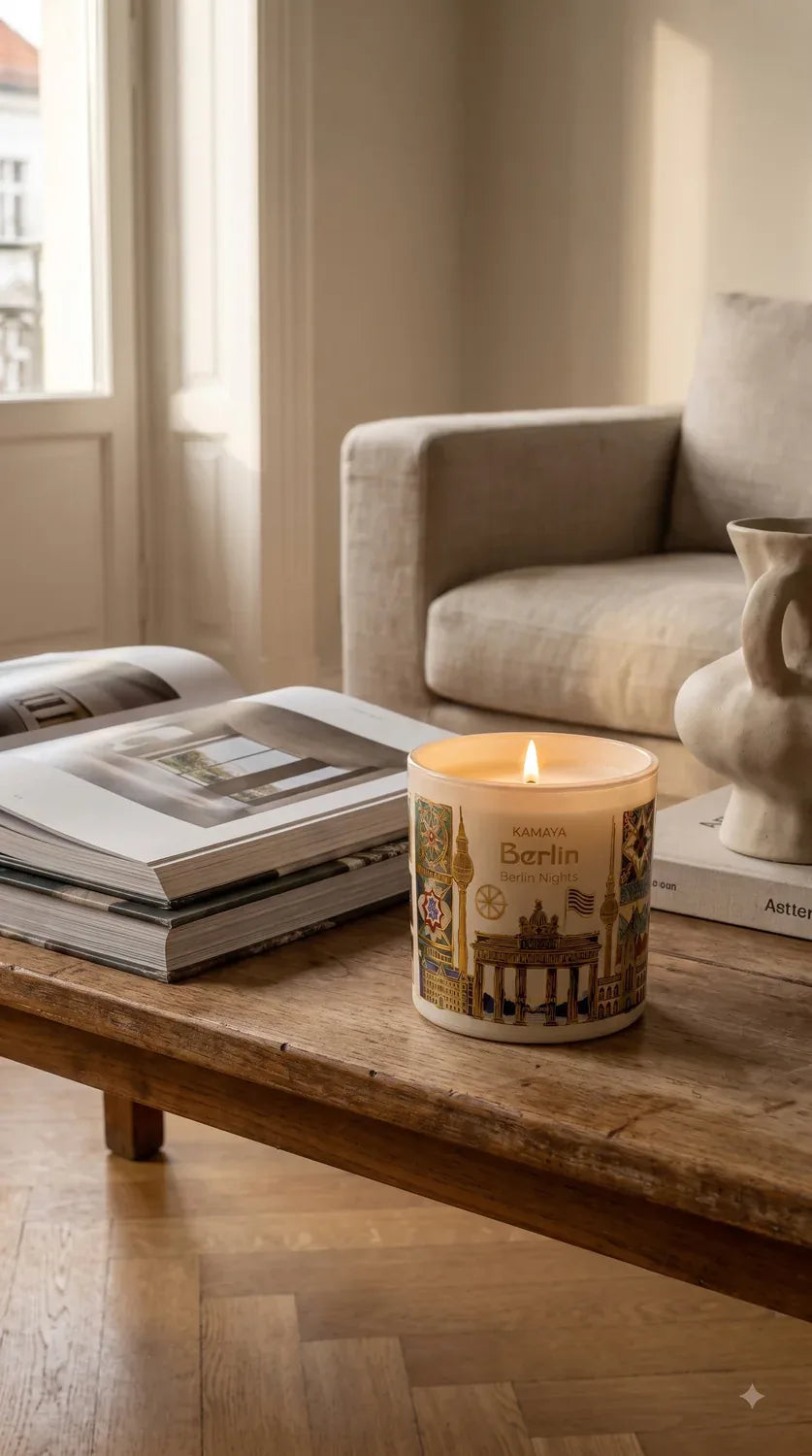 Berlin Scented Candle — styled at home