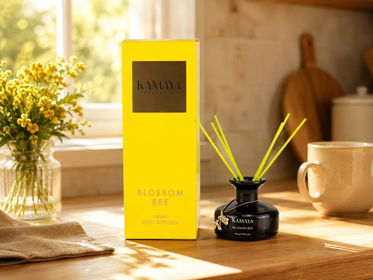 Blossom Bee Reed Diffuser — styled at home