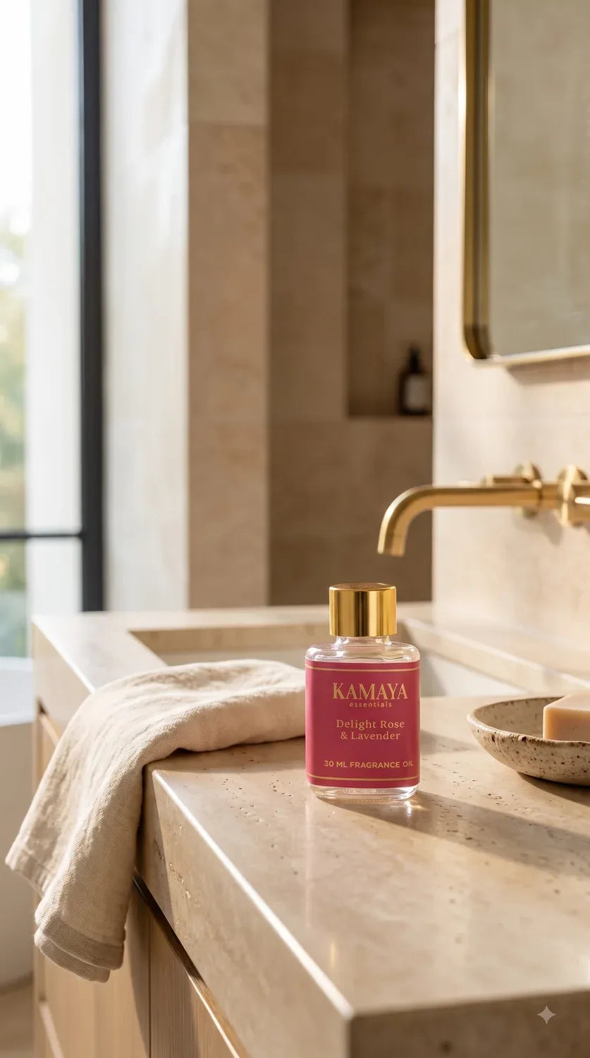 Delight Rose & Lavender Fragrance Oil — styled at home