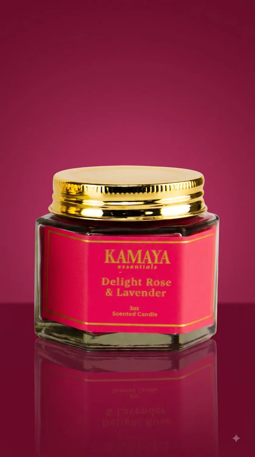 Delight Rose & Lavender Hexagonal Candle — studio