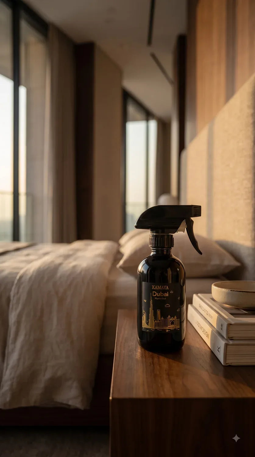 Dubai Room Spray — styled at home