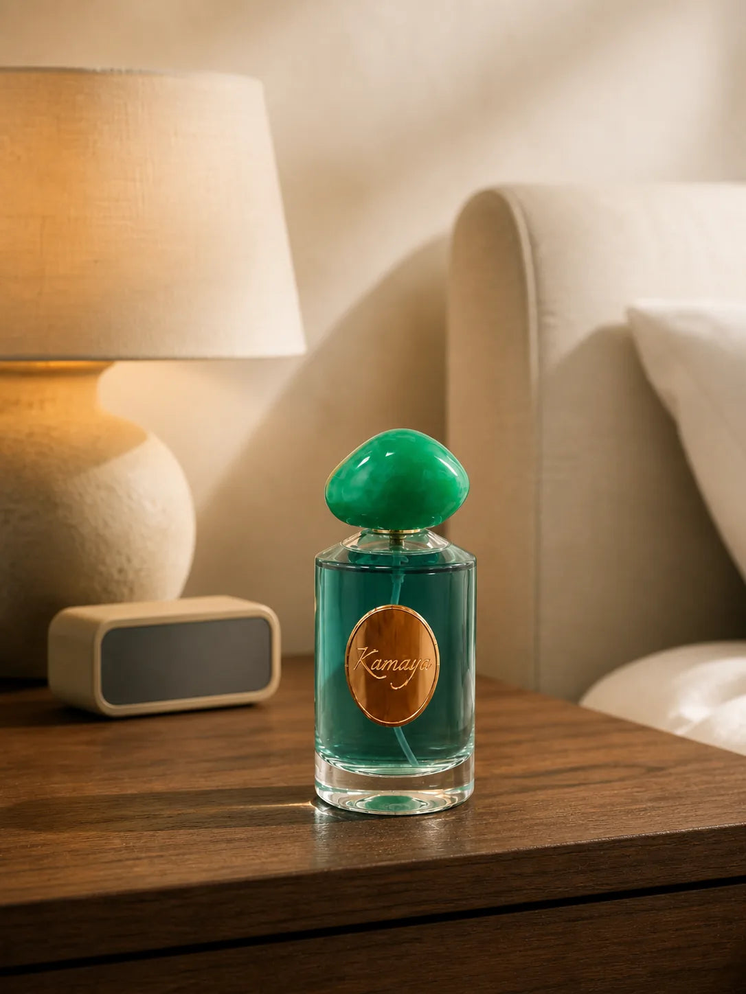 Émeraude Lumière Room Spray — styled at home