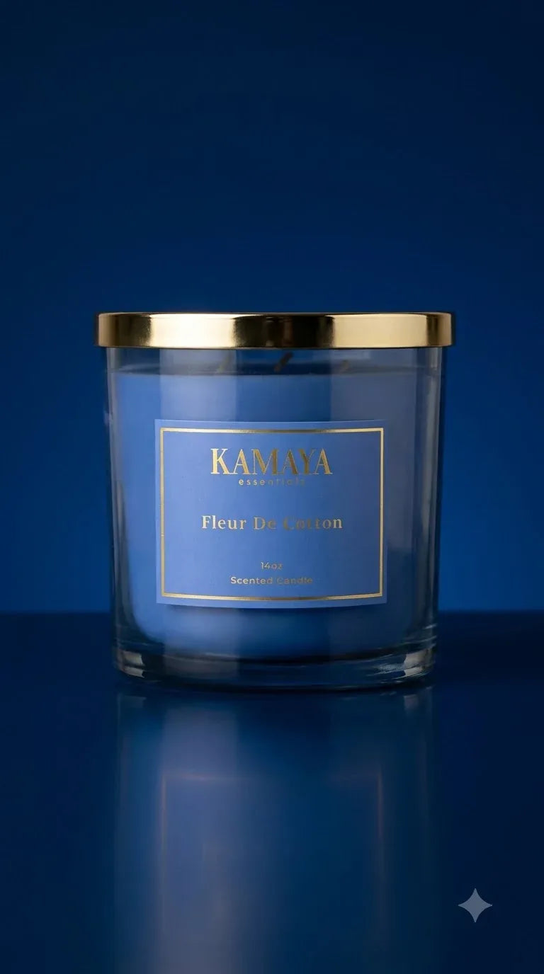 Fleur de Cotton Glass Candle — studio