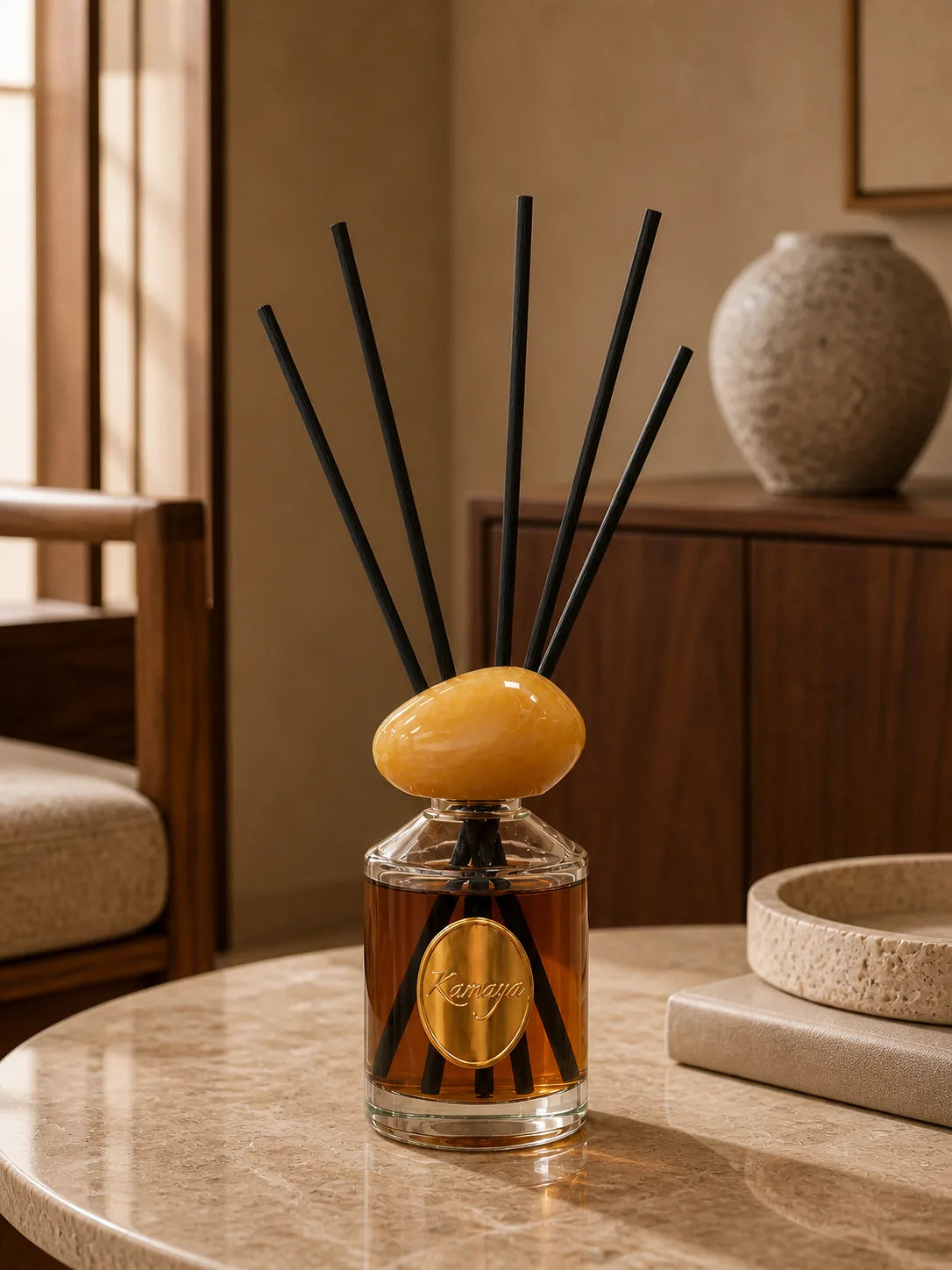 Oeil de Tigre Reed Diffuser — styled at home