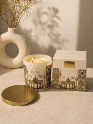 Berlin skyline 400 gms scented candle with 3 wicks