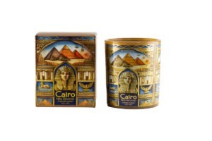 Cairo skyline 400 gms scented candle with 3 wicks