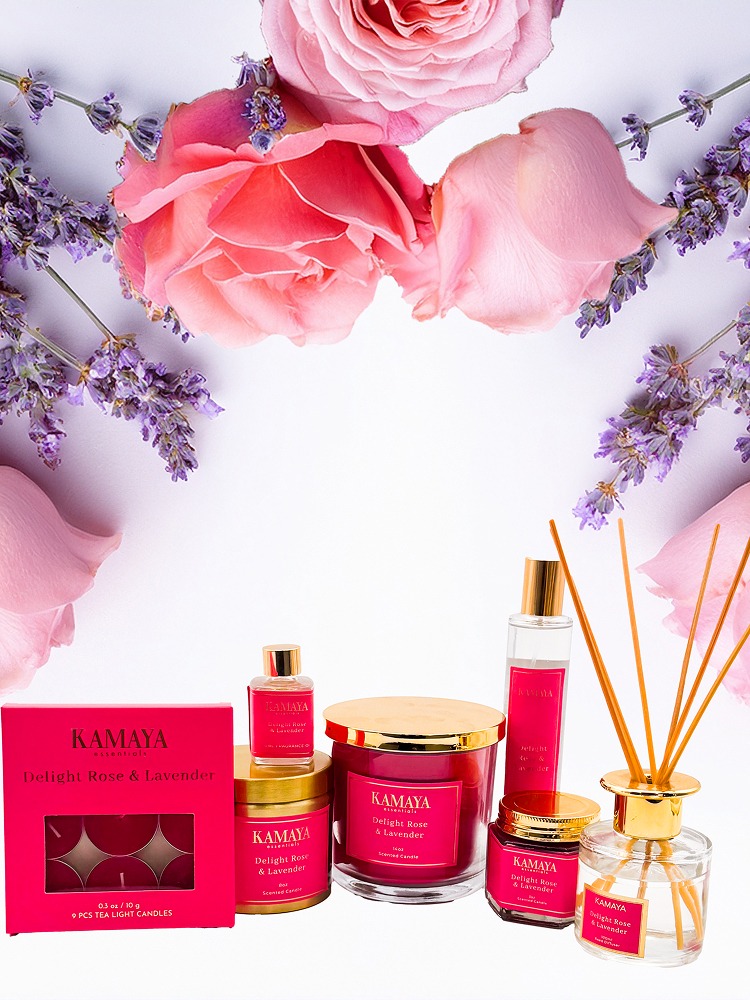 400 gms scented candle with 3 wicks, with golden lid - Image 3